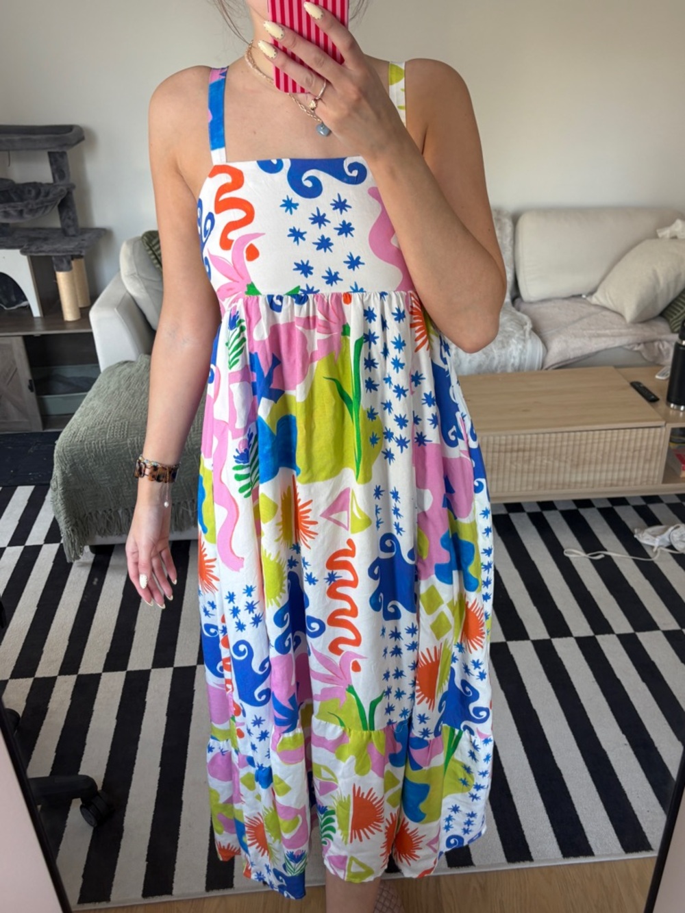 Colorful Patterned Maxi Sundress
